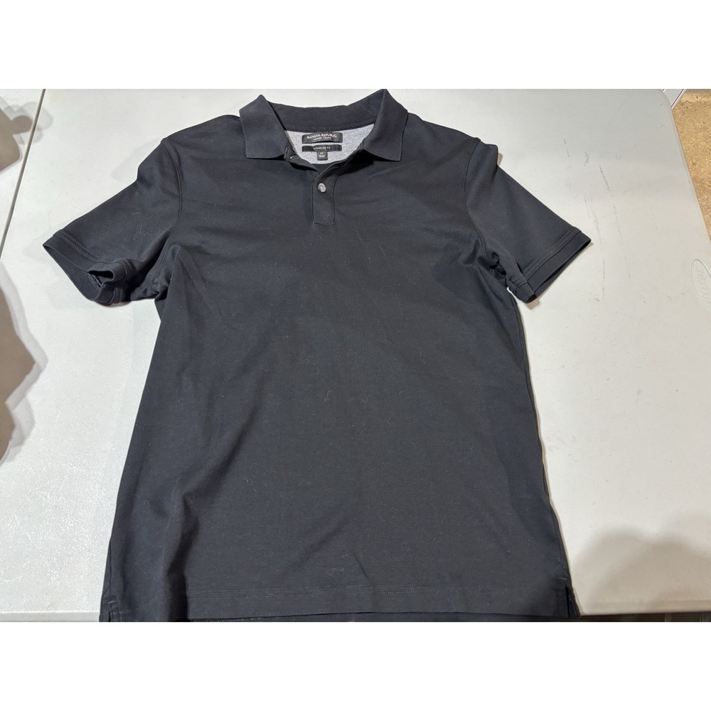 Banana Republic Polo Shirt Adult Medium Black Casual Golf Rugby Outdoor Men